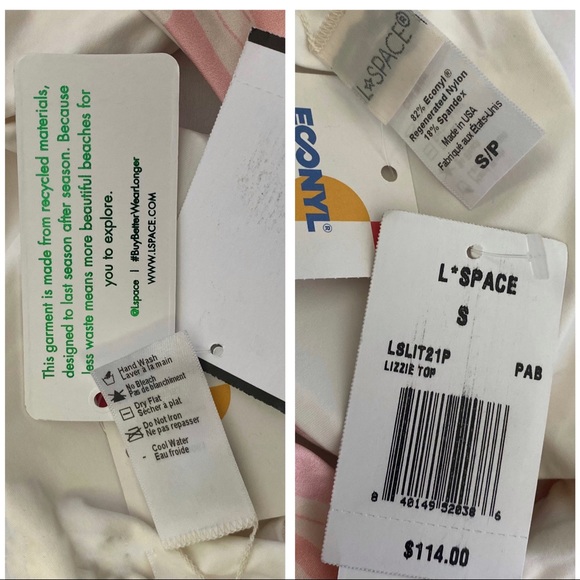 L*Space Paradise Blooms Bikini Set, Lizzie Top & Cabana Bottom, NWT - Picture 15 of 16